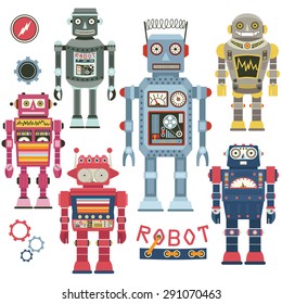 Retro Robot Set