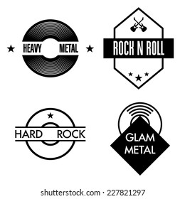 Retro rock n roll retro badges