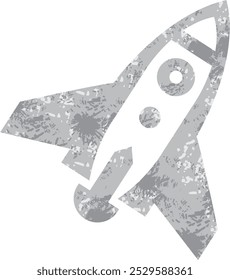 Retro rocket cartoon vector ilustration