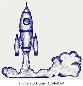 Cartoon Drawing Rocket - cartoon media