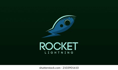 Vector de diseño de logotipo de cohete retro. Plantilla de diseño de logotipos para naves espaciales