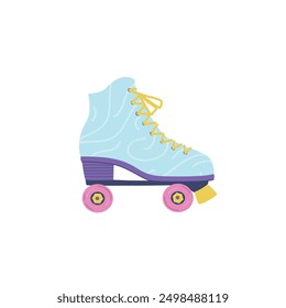 Retro roller skate vector illustration