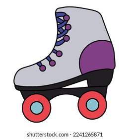 Retro roller skates  vector illustration