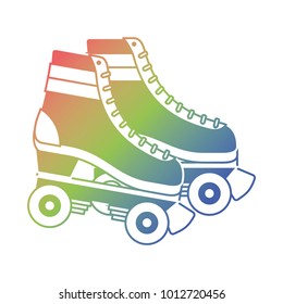 retro roller skates wheels trendy vintage