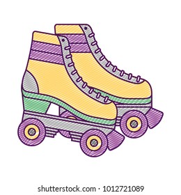 retro roller skates wheels trendy vintage