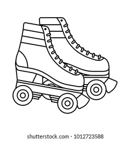 retro roller skates wheels trendy vintage