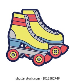 retro roller skates wheels trendy vintage