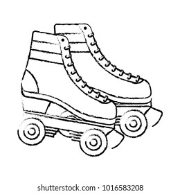 retro roller skates wheels trendy vintage