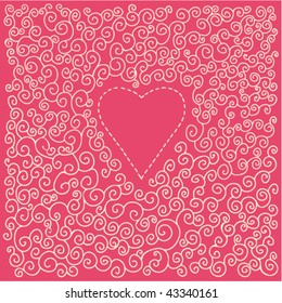 retro romantic pattern