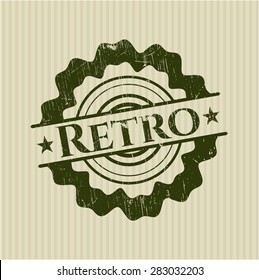 Sello de goma retro grunge