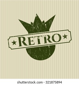 Retro rubber grunge seal