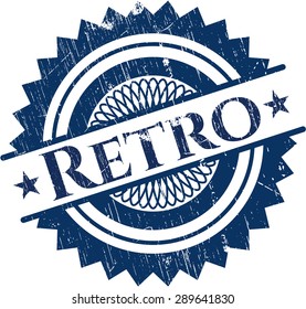 Retro rubber grunge stamp