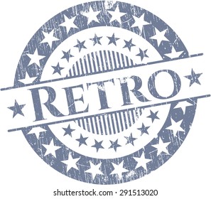 Retro-Gummistempel
