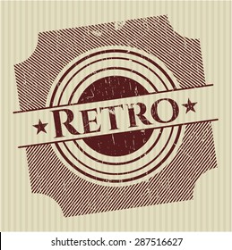 Sello de goma retro