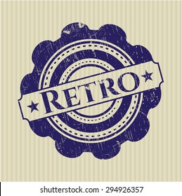 Retro rubber stamp