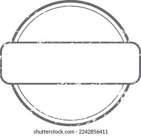 Retro rubber stamp template. Postal grunge mark