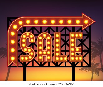 retro sale banner