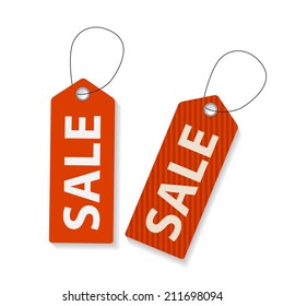 Retro Sale Labels Set . Vector Illustration 