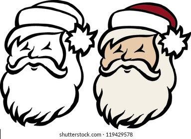 retro santa