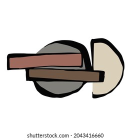 Retro scandinavian style nordic design