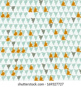 retro scandinavian triangle pattern sketch cells