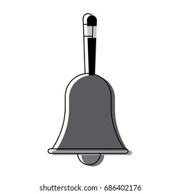 retro school bell handle clapper classic