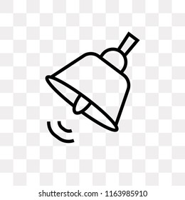 Retro School Bell vector icon isolated on transparent background, Retro School Bell logo concept