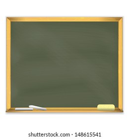 Retro School chalkboard. EPS10 vector.