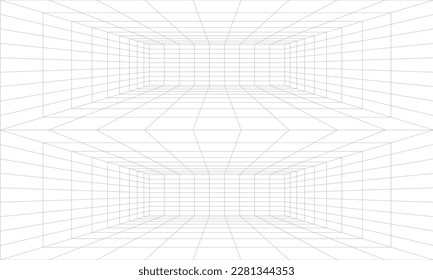 Retro Sci-Fi Background Futuristic landscape of the 80`s. Digital Cyber Surface. Suitable for design in the style of the 1980`s, Empty mesh space, place for logo, cyberpunk retro futurism style, room	