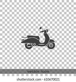 Retro scooter icon.