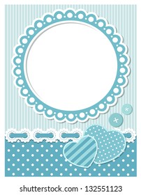 Retro scrapbook frame