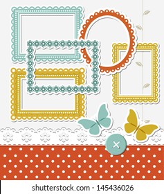 Retro scrapbook set