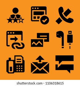 retro, screen, stereo, air, green and old icon vector set. Flat vector design with filled icons. Designed for web and software interfaces