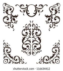 Retro Scrolls Stock Vector (Royalty Free) 116634412 | Shutterstock