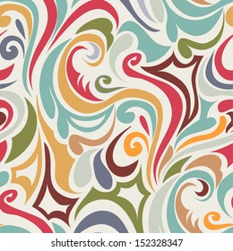 Retro  seamless abstract pattern