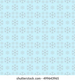 Retro Seamless Blue Winter Background 