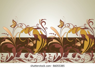 Retro seamless border