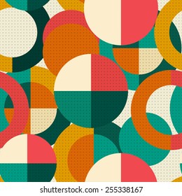 Retro seamless circle pattern