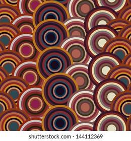 Retro seamless with circles