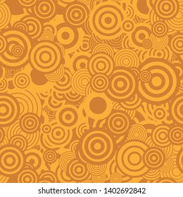 Retro seamless with circles pattern. Abstract background pattern design with circles. Vector illustration.