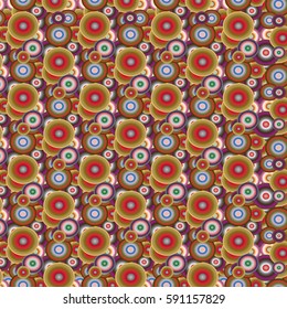 Retro seamless colorful dots pattern. Ideal for printing onto fabric and paper or decoration.