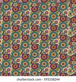 Retro seamless colorful dots pattern. Ideal for printing onto fabric and paper or decoration.
