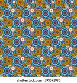 Retro seamless colorful dots pattern. Ideal for printing onto fabric and paper or decoration.