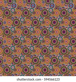 Retro seamless colorful dots pattern. Ideal for printing onto fabric and paper or decoration.