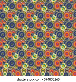 Retro seamless colorful dots pattern. Ideal for printing onto fabric and paper or decoration.