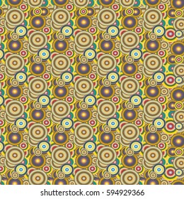 Retro seamless colorful dots pattern. Ideal for printing onto fabric and paper or decoration.