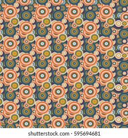 Retro seamless colorful dots pattern. Ideal for printing onto fabric and paper or decoration.
