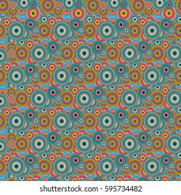Retro seamless colorful dots pattern. Ideal for printing onto fabric and paper or decoration.
