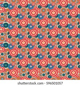 Retro seamless colorful dots pattern. Ideal for printing onto fabric and paper or decoration.