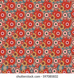 Retro seamless colorful dots pattern. Ideal for printing onto fabric and paper or decoration.